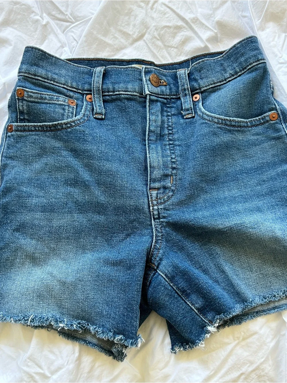 Madewell Blue Denim Cutoff Shorts